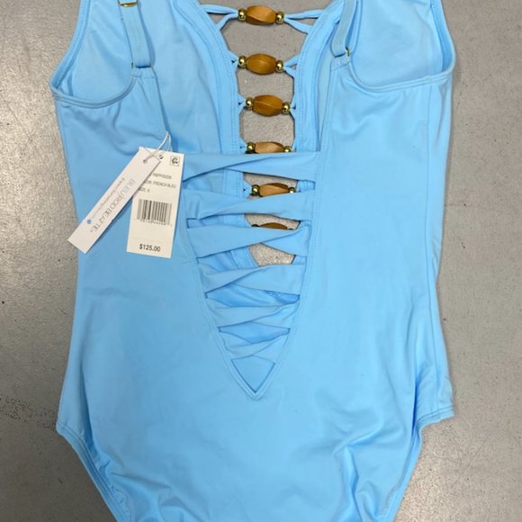 KORE ONE PIECE LOW NECK LACE DOWN SWIMSUIT - Picture 4 of 4